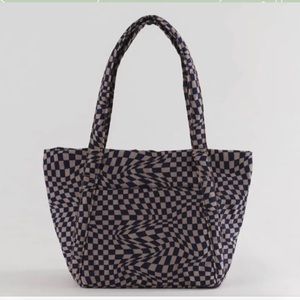 Baggu Mini Indigo Trippy Checker Cloud Bag